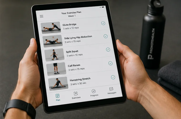 Digital exercise programme